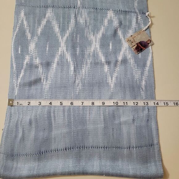 Pixan Light Blue Guatemalan Hand Woven Infinity Scarf - Picture 5 of 16